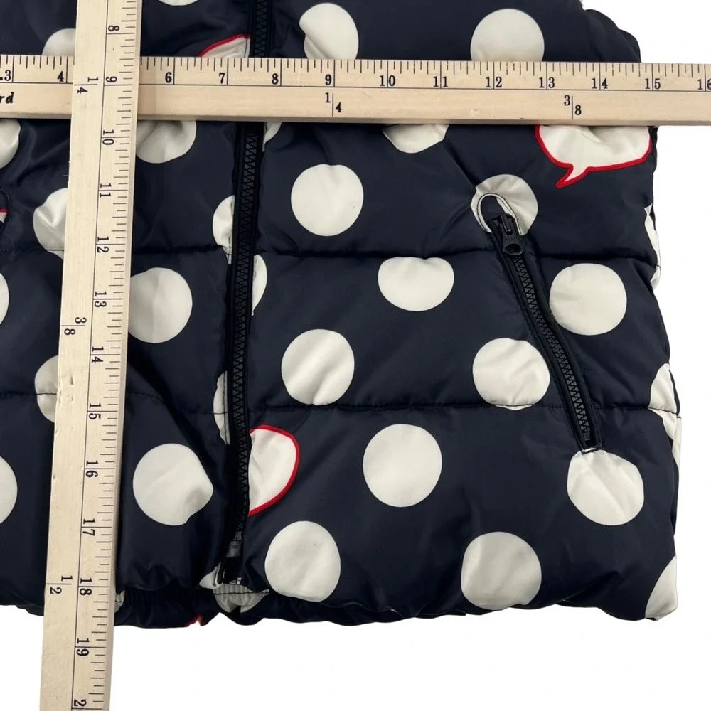 GAP Kids Ellen Degeneres Girls Boys Medium Regular Puffer Vest Polka Dots‎